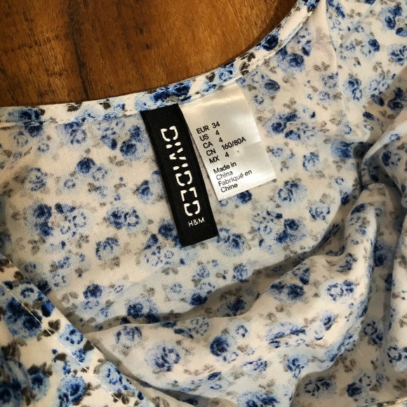 H&M | Blue Flower Dress - Picture 3 of 3